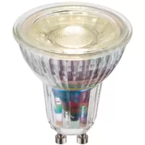 5.5W SMD GU10 Cool White LED Bulb - Indoor/Outdoor Clear Glass Light Bulb