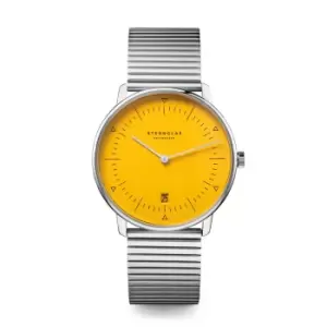 Sternglas S01-NAF23-ME06 Mens Naos Edition Bauhaus II Yellow Wristwatch