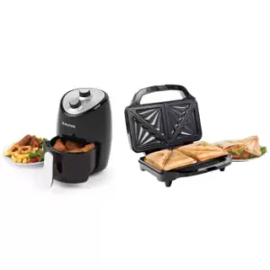 Salter Deep Fill Sandwich Toaster & Compact Hot Air Fryer Bundle Combo-6803 XL