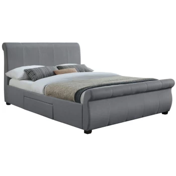 Birlea - 135cm Lancaster Fabric Bed Grey