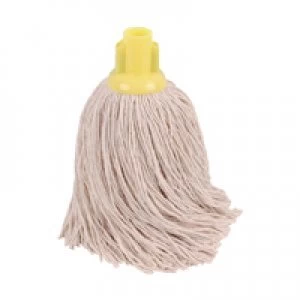 2Work 14oz Twine Rough Socket Mop Yellow Pack of 10 PJTY1410I