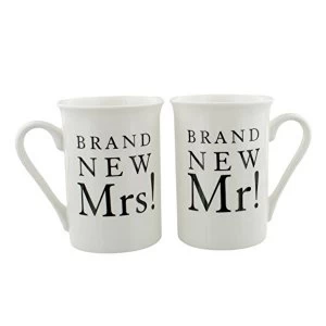 Amore By Juliana Mug Gift Set - Brand New Mr & Mrs