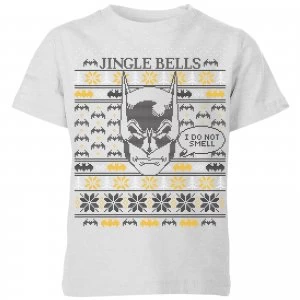 DC Comics Batman I Do Not Smell Kids Christmas T-Shirt in Grey - 9-10 Years