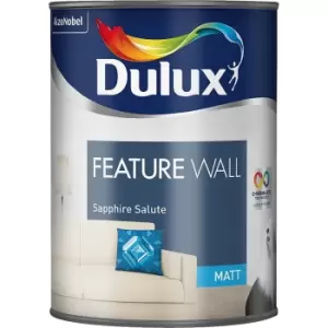 Dulux Feature Wall Sapphire Salute Matt Emulsion Paint 1.25L