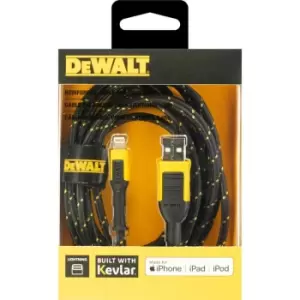 DEWALT - Lightening usb iPhone iPad Charging Cable 10ft 3m Reinforced Braided