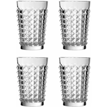 Pyramid Hi Ball Glasses - Set of 4 - Premier Housewares