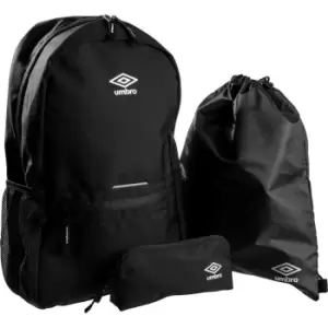 Umbro Axis Back To School Luggage Set (Pack of 3) (One Size) (Black)