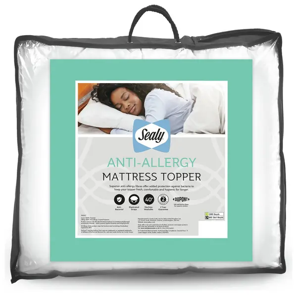 Sealy Sealy Anti Allergy Hollowfibre Mattress Topper - Superking