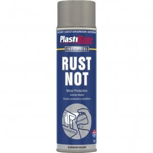 Plastikote Rust Not Aerosol Spray Paint Aluminium 500ml