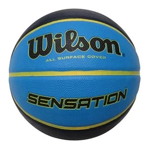 Wilson Unisex's Sensation Senior Basketball, Blue, 7