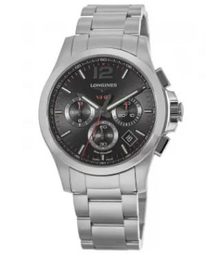 Longines Conquest V.H.P. Stainless Steel Black Dial Mens Watch L3.717.4.56.6 L3.717.4.56.6