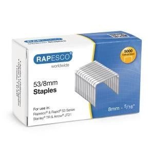 Rapesco 538mm Staples Chisel Point Pack of 5000 0750