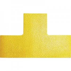 Durable 170004 Position marking Form -T- Signal yellow 10 pc(s) (L x W x H) 150 x 100 x 0.7 mm