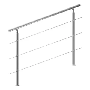 Banister Stainless Steel 150cm 3 Crosspieces
