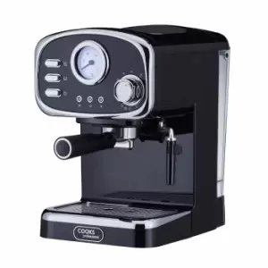 Cooks Professional G4535 15-bar Retro Coffee Machine - Black