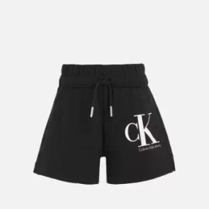 Calvin Klein Girls Monogram Reveal Print Shorts - CK Black - 14 Years