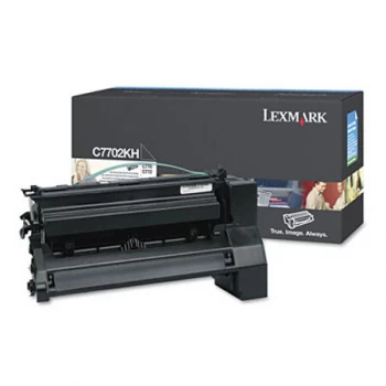 Lexmark C7702KH Black Laser Toner Ink Cartridge