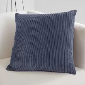 Appletree - Signature Kilbride Cord Chenille Textured Filled Cushion, Navy, 43 x 43 Cm
