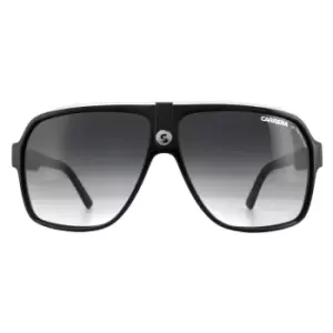 Carrera Aviator Black and White Grey Gradient Sunglasses