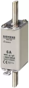 Siemens 80A 0 NH Centred Tag Fuse, gG, 500V ac