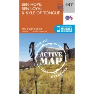 Ben Hope, Ben Loyal and Kyle of Tongue by Ordnance Survey (Sheet map, folded, 2015)