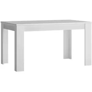 Fribo extending dining table 140-180cm in White - Alpine White