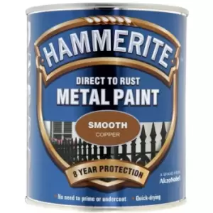 Smooth Direct To Rust Metal Paint - 250ml - Copper - Copper - Hammerite