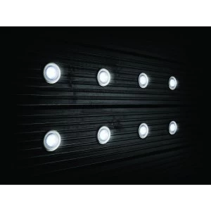 Wickes LED White Deck Lights 45mm - 3.2W