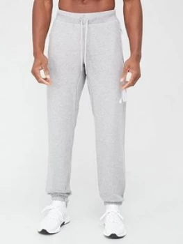 adidas Fleece Pants - Medium Grey Heather, Size S, Men