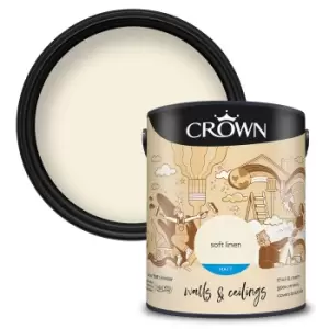 Crown Breatheasy Soft Linen - Matt Emulsion Paint - 5L