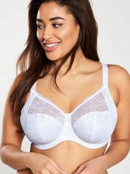 Elomi Morgan Underwired Banded Bra with Stretch - White, Size 40, Women