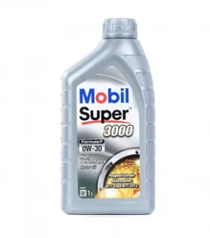 6 x Mobil Super 3000 Formula P 0W-30 Synthetic 1L Engine Oil Lubricant 152170