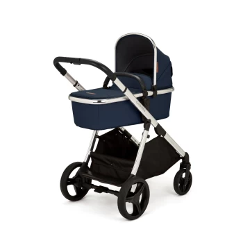 Ickle Bubba Eclipse 2 In 1 Carrycot & Pushchair - Chrome / Midnight Blue / Black