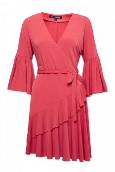 French Connection Ellette Jersey Wrap Dress Pink