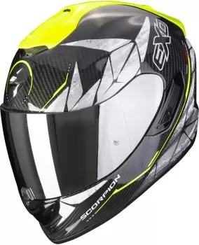 Scorpion EXO-1400 Air Carbon Aranea Helmet, black-yellow, Size L, black-yellow, Size L