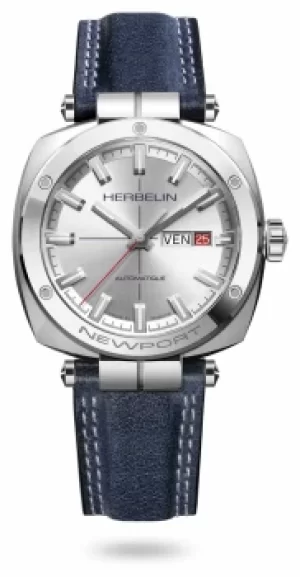 Michel Herbelin Newport Heritage Silver Sunray Dial Watch