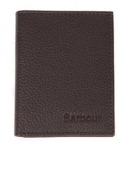 Barbour Small Leather Card Holder - Brown