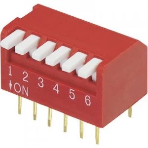 DIP switch Number of pins 6 Piano type TRU COMPONENTS DP 06