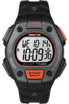 Timex TW5K90900 Ironman Classic 30 Digital Watch Black Orange