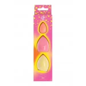 W7 Cosmetics Glow Getter Neon Beauty Sponge Trio Kit