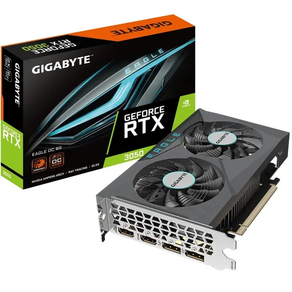 Gigabyte Gigabyte Nvidia GeForce RTX 3050 EAGLE OC 6GB Dual Fan Graphics Card GRGIG-N3050EOC6