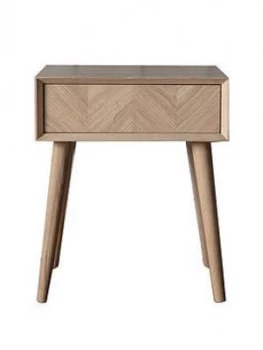 Hudson Living Milano Side Table With Drawer