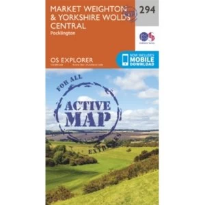 Market Weighton and Yorkshire Wolds Central by Ordnance Survey (Sheet map, folded, 2015)