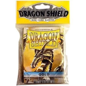 Dragon Shield Japanese Size Gold Card Sleeves - 50 Sleeves