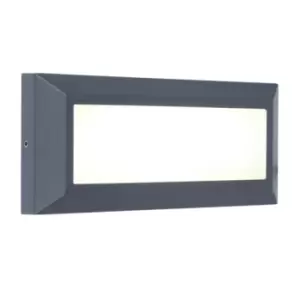 Lutec Helena LED Outdoor Surface Brick Light - Dark Grey