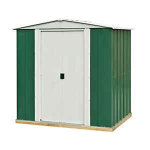 Rowlinson Metal Apex Shed with Floor 6 x 5 ft