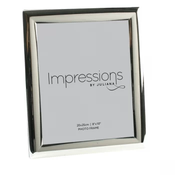 8" x 10" - Impressions Silver Plated Curved Edge Photo Frame