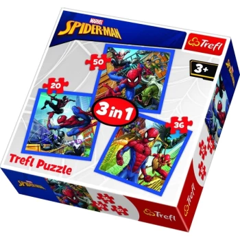 3 in 1 Spiderman Jigsaw Puzzle - 106 Pieces