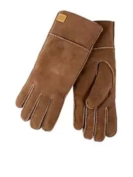 Just Sheepskin Charlotte Gloves - Tan, Size S, Women