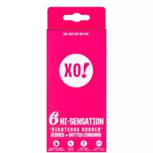 FLO XO! Righteous Rubber Condoms - Hi-Sensation (Various Options) - 6 Condoms